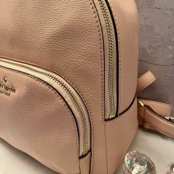 Kate Spade Pink Backpack Pebbled Leather, Adjustable Straps - Picture 5 of 11